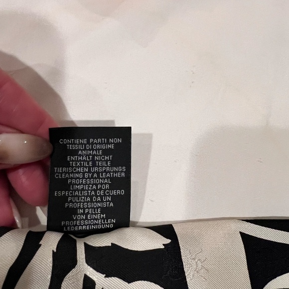 Hermes Scarf Twilly Fringe Leather Bouquet Final Abeille Creme White Black Silk - Picture 5 of 9